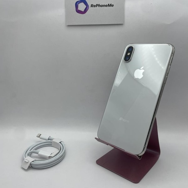 Apple iPhone X - Unlocked, 256 GB, Silver, A1901, GSM