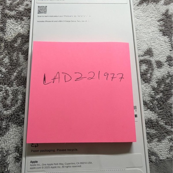 Apple iPhone Air - AT&T, 256 GB, Light Gold, A3260