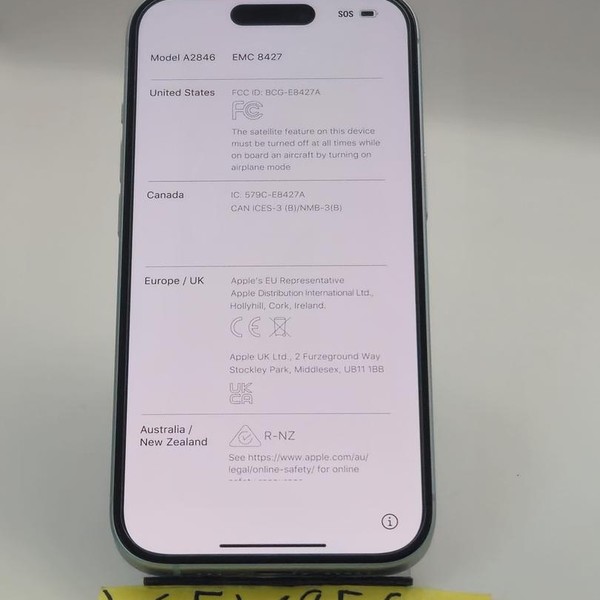 Apple iPhone 15 - AT&T, Blue, 128 GB, A2846