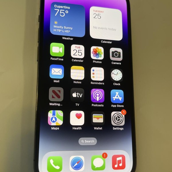 Apple iPhone 14 Pro - Unlocked, 128 GB, Purple, A2650