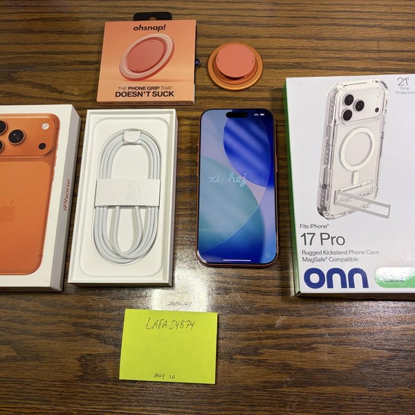 Apple iPhone 17 Pro - Unlocked, 512 GB, Cosmic Orange, A3256