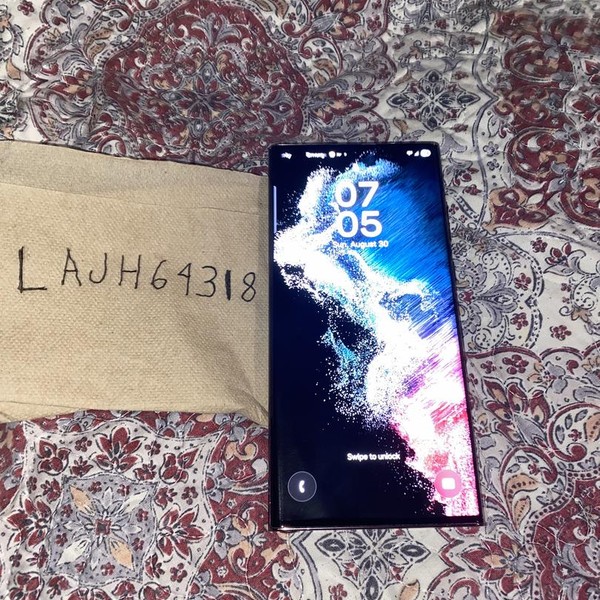 Samsung Galaxy S22 Ultra - AT&T, 256 GB, Burgundy, 12 GB, SM-S908U