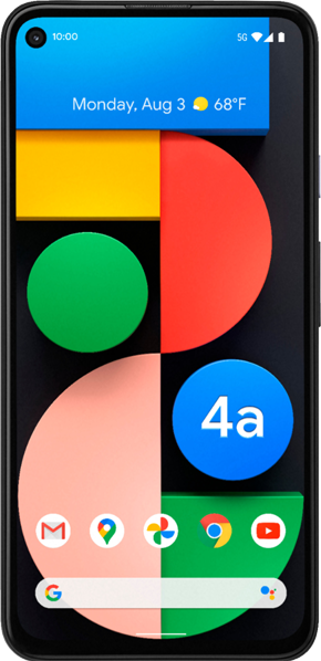 Google Pixel 4a 5G - T-Mobile, Black, 128 GB, 6 GB, G025E