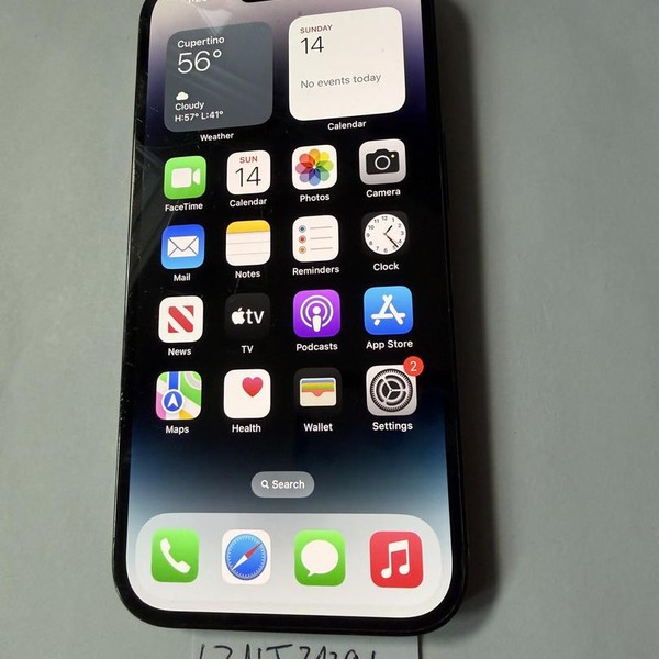 Apple iPhone 14 Pro - Unlocked, 256 GB, Black, A2650