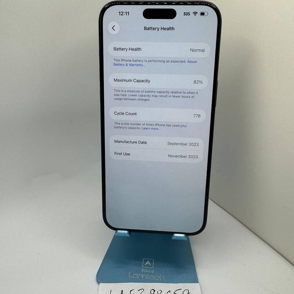 Apple iPhone 15 Pro Max - Unlocked, 256 GB, Black, A2849