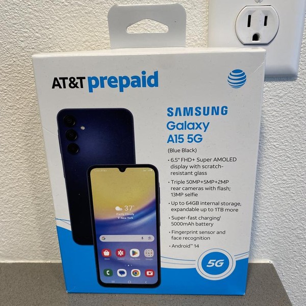 Samsung Galaxy A15 5G - AT&T, 64 GB, Black & Blue, 4 GB