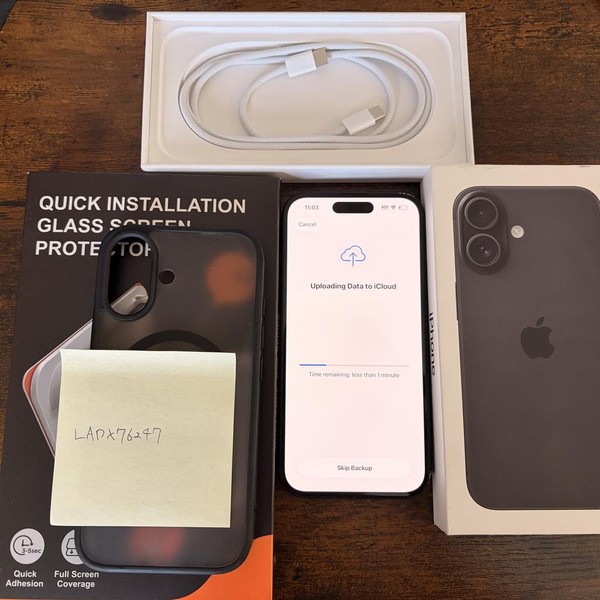 Apple iPhone 16 - Unlocked, 128 GB, Black, A3081