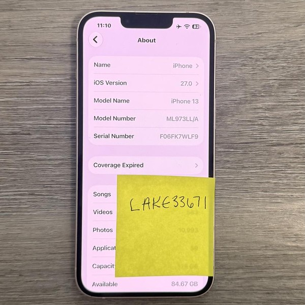 Apple iPhone 13 - AT&T, 128 GB, Pink, A2482