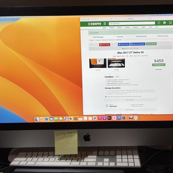 iMac 2017 27 inch Retina 5K - 1 TB, 16 GB, Intel Core i7