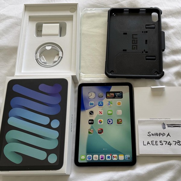 Apple iPad Mini (7th Gen) - Unlocked, 128 GB, Gray, A2995