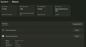 Good
													Microsoft Surface Pro X - SQ1, Black, 512 GB, 16 GB, GSM Unlocked, photo 4 of 15