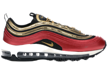 Nike Air Max 97 Red Gold Sequin (Women's) for sale