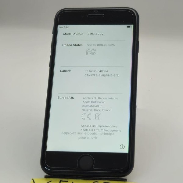 Apple iPhone SE 3rd Gen 2022 - Unlocked, 64 GB, Midnight, A2595