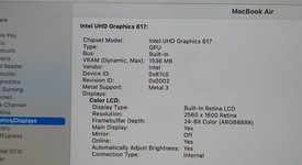 Fair
													MacBook Air 2019 - 13" - I5, Gray, 128 GB, 8 GB, photo 5 of 12