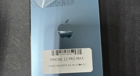 Good
													Apple iPhone 12 Pro Max - Unlocked, Pacific Blue, 128 GB, A2342, photo 1 of 6