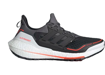 adidas Ultra Boost 21 Cold.RDY Grey Black Solar Red for sale