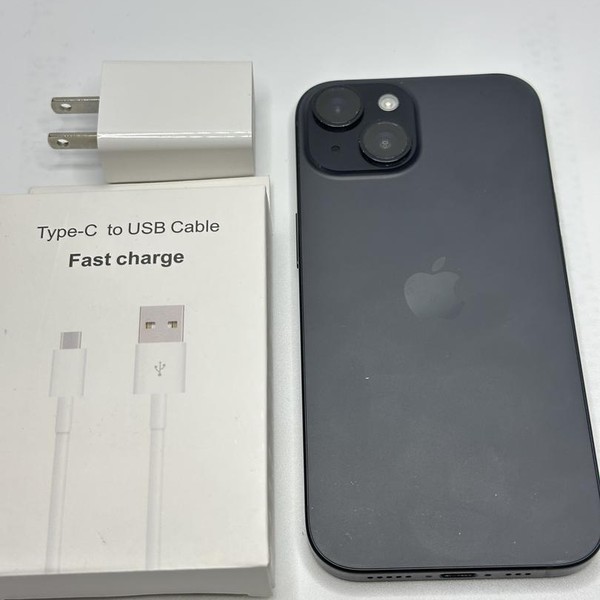 Apple iPhone 15 - Unlocked, 128 GB, Black, A2846