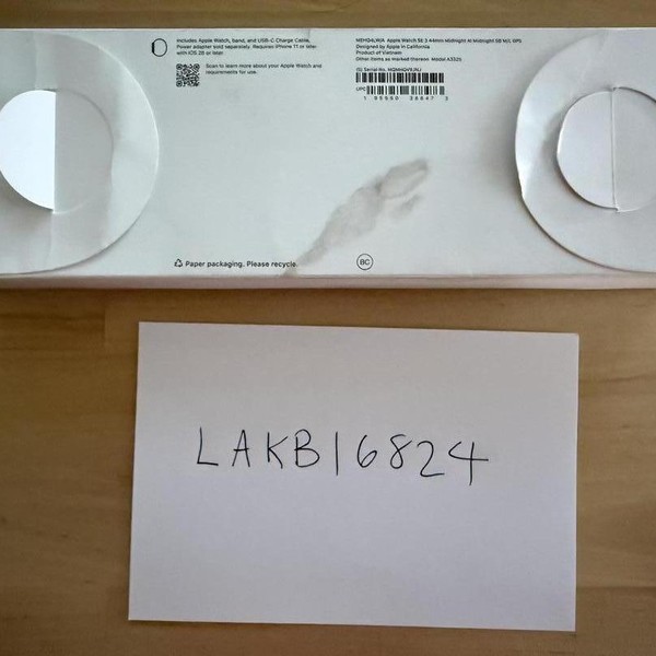 Apple Watch SE (3rd Gen) 44mm - Midnight, A3325 - GPS