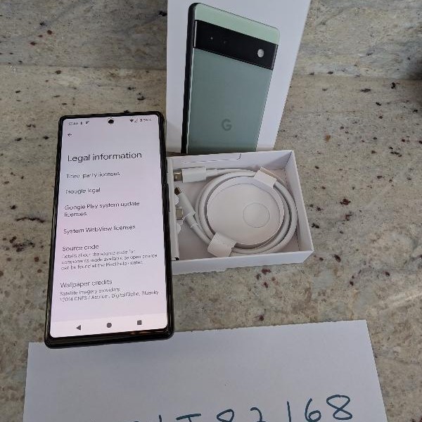 Google Pixel 6a - Google Fi, 128 GB, Sage, 6 GB
