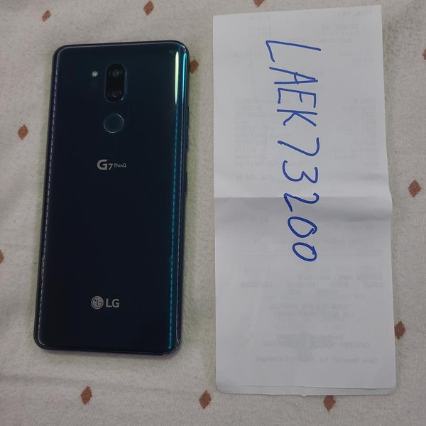 LG G7 ThinQ - Unlocked, 64 GB, Blue, 4 GB, LM-G710ULM
