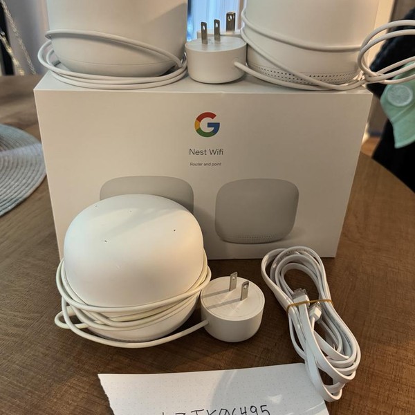 Google Nest WiFi Mesh Router - Snow, 3-Pack