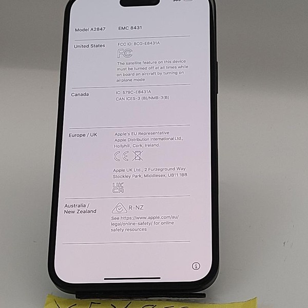 Apple iPhone 15 Plus - AT&T, 128 GB, Black, A2847