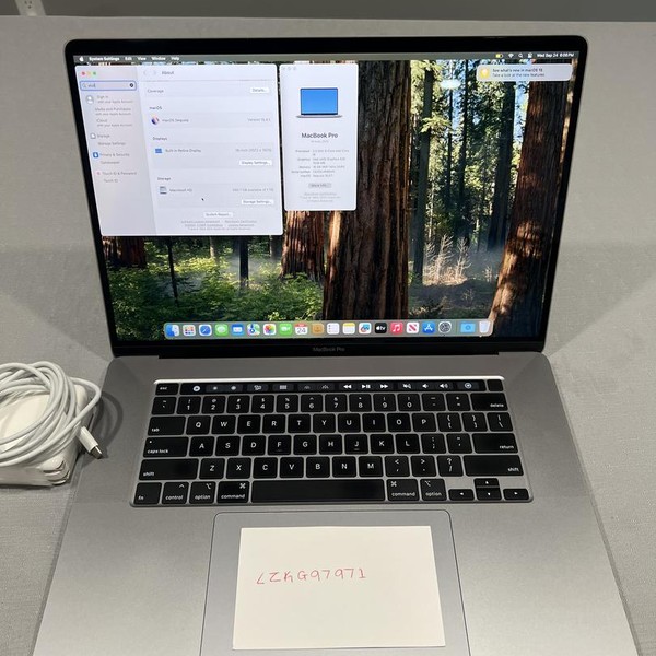 MacBook Pro 2019 - 16 inch - 1 TB, Gray, 16 GB, Intel Core i9