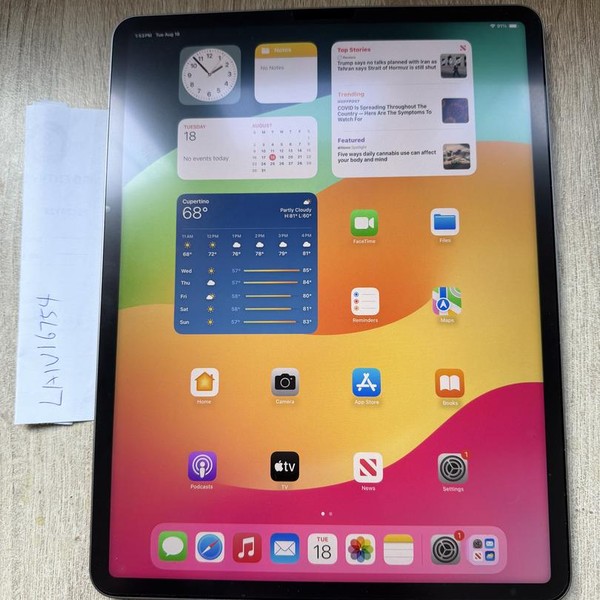 Apple iPad Pro 12.9 inch 6th Gen 2022 - Wi-Fi, 128 GB, Gray