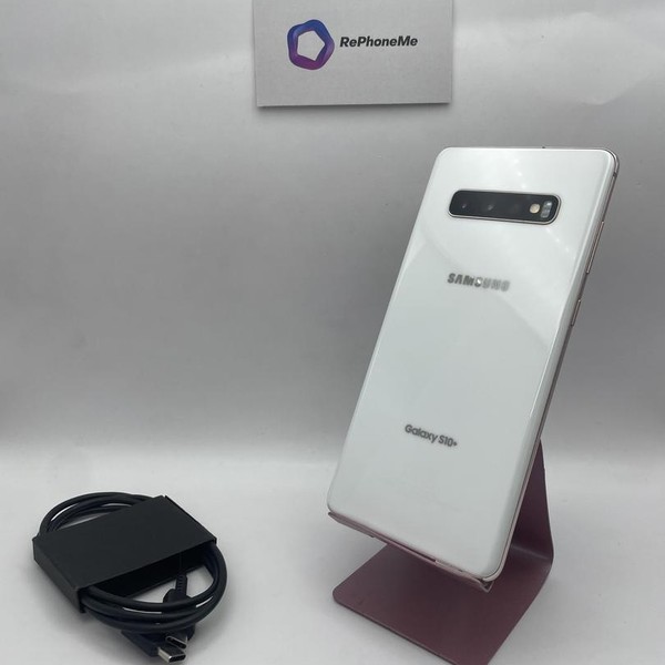 Samsung Galaxy S10 Plus - Unlocked, 512 GB, Ceramic White, 8 GB, SM-G975U1