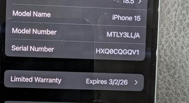 Good
													Apple iPhone 15 - Unlocked, Blue, 128 GB, A2846, photo 1 of 13