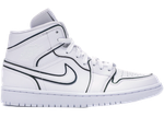  Jordan 1 Mid Iridescent Reflective White (Women's)