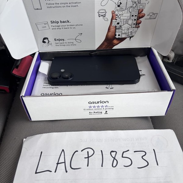 Apple iPhone 16 - Unlocked, 128 GB, Black, A3081