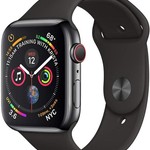 Good Apple Watch Series 4 44mm - Unlocked, Black, A1976 - Cellular, Stainless