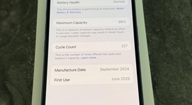 Mint
													Apple iPhone 16 - Unlocked, Ultramarine, 128 GB, A3081, photo 3 of 9