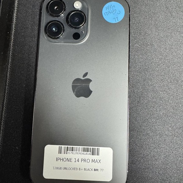 Apple iPhone 14 Pro Max - Unlocked, Black, 128 GB, A2651