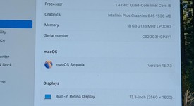 Good
													MacBook Pro 2020 - 13" - I5, Silver, 256 GB, 8 GB, photo 3 of 9