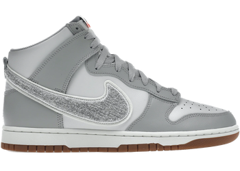 Nike Dunk High University Chenille Swoosh Light Smoke Grey for sale