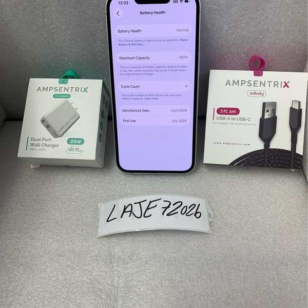 Apple iPhone 17e - Unlocked, 256 GB, White, A3575
