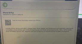 New
													Apple iPhone 16 Plus - T-Mobile, Black, 128 GB, A3082, photo 1 of 2