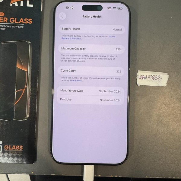 Apple iPhone 16 Pro Max - Unlocked, Black, 256 GB, A3084