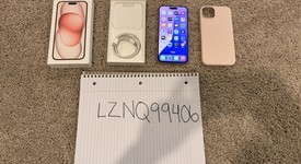 Good
													Apple iPhone 15 Plus - Unlocked, Pink, 256 GB, A2847, photo 1 of 11