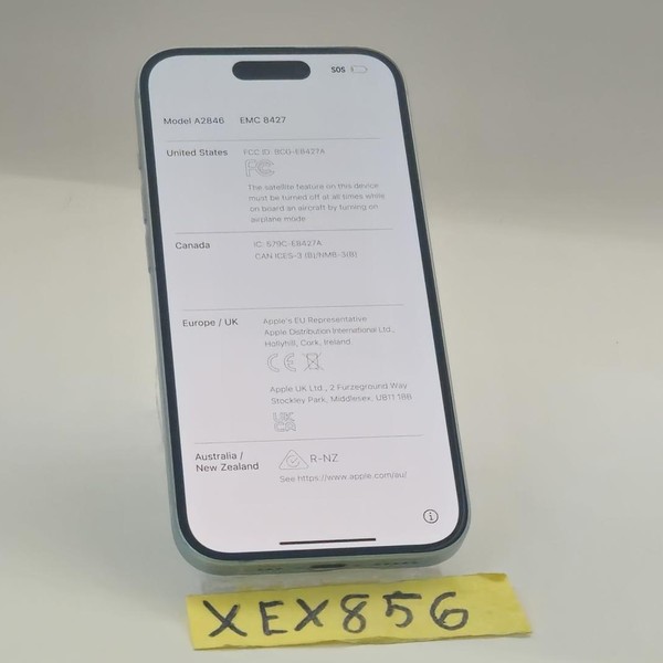 Apple iPhone 15 - Unlocked, 128 GB, Blue, A2846