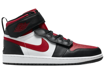 Jordan 1 High FlyEase Black White Fire Red for sale