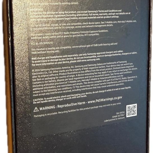 Samsung Galaxy S24 - T-Mobile, 128 GB, Yellow, 8 GB, SM-S921U