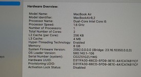 Good
													MacBook Air 2019 - 13" - I5, Gray, 128 GB, 8 GB, photo 3 of 9