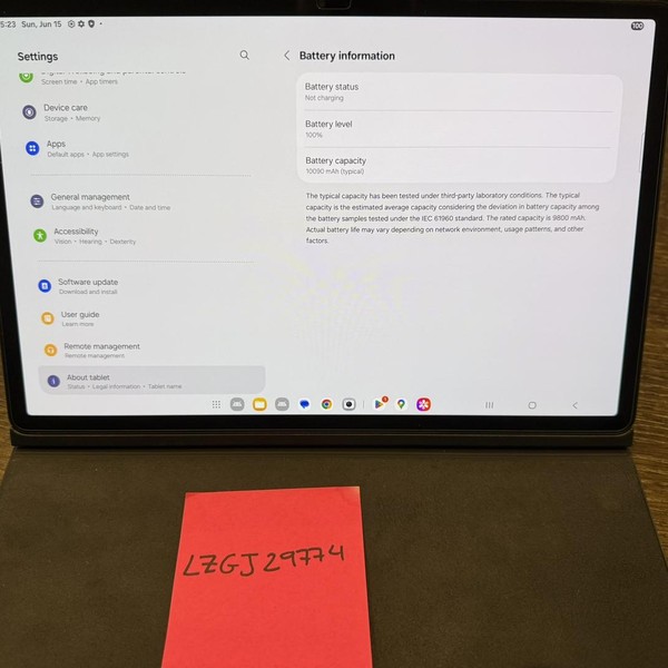 Samsung Galaxy Tab S9 Plus - Wi-Fi, 256 GB, Graphite, 12 GB, SM-X810