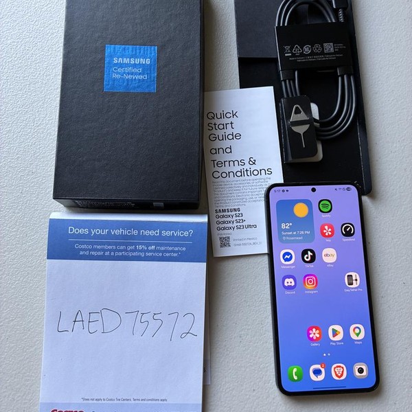 Samsung Galaxy S23 - Unlocked, 128 GB, Black, 8 GB, SM-S911U1