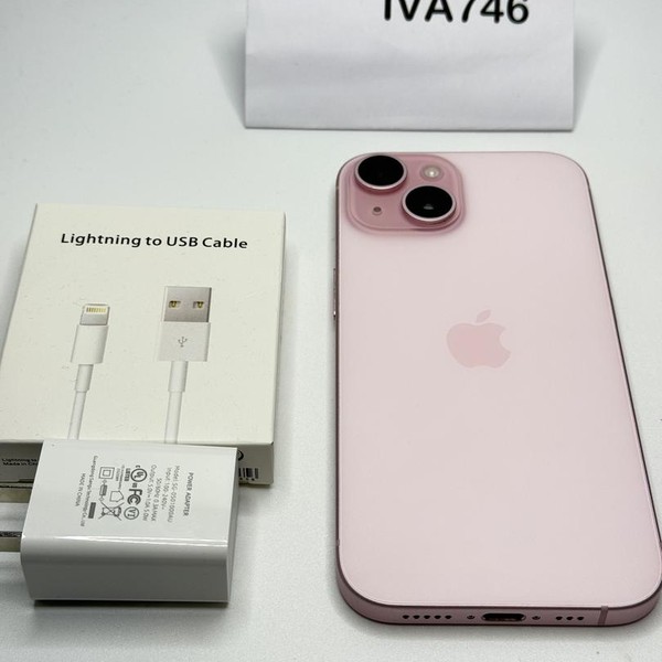 Apple iPhone 15 - Unlocked, 128 GB, Pink, A2846