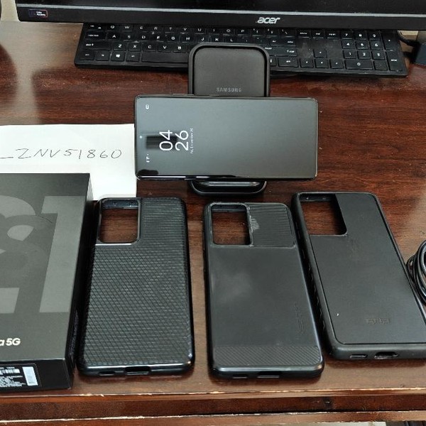 Samsung Galaxy S21 Ultra 5G - T-Mobile, 128 GB, Black, 12 GB, SM-G998U