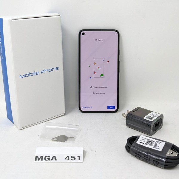 Google Pixel 5 - Unlocked, 128 GB, Black, 8 GB, GD1YQ